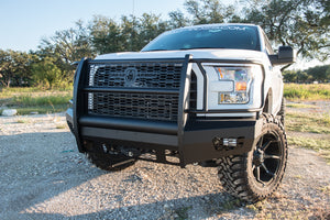 Road Armor 15-17 Ford F-150 Vaquero Front Bumper Full Guard - Tex Blk