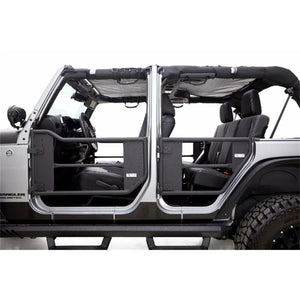 Rampage 2007-2018 Jeep Wrangler(JK) Unlimited 4-Door Tube Doors With Netting - Black