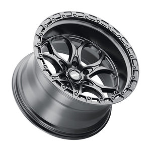 Weld Off-Road W108 20X10 Ledge 6X139.7 ET-18 BS4.75 Satin Black / Black Ring 106.1