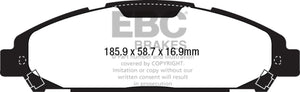 EBC 15+ Ford Mustang 2.3 Turbo Yellowstuff Front Brake Pads