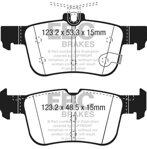 EBC 2013+ Lincoln MKZ 2.0L Hybrid Greenstuff Rear Brake Pads