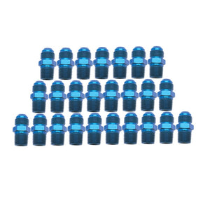 Russell Performance -8 AN to 3/8in NPT Straight Flare to Pipe (Blue) (25 pcs.)