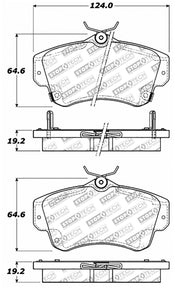 StopTech Street Select Brake Pads - Front