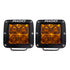 Rigid Industries D-Series Spot w/ Amber PRO Lens (Pair)