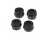 Prothane Universal Shock Bushings - Large Hourglass - 3/4 ID - Black