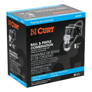 Curt Ball & Pintle Combination (2-5/16in Ball 16000lbs Ball Capacity)