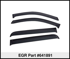 EGR 2019 Chevy 1500 Double Cab Tape-On Window Visors - Set of 4 Dark Smoke