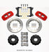 Wilwood AERO6 Front Hat Kit 14.00 Red 63-87 C10 w/ Wilwood Pro Spindles