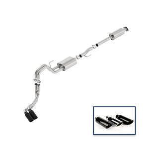 Ford Racing 15-18 F-150 5.0L Cat-Back Sport Exhaust System - Side Exit Black Chrome Tips