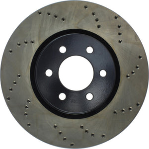 StopTech 92-02 Dodge Viper Drilled Front Left Cryo Rotor