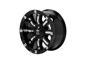 RBP 94R 18x9.0 8x165.1 BP / 5.5 BS 10mm Offset 117mm CB (Hub Centric) Black w/Chrome Inserts Wheel