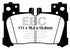 EBC 2018+ Lexus LC500 5.0L Redstuff Rear Brake Pads