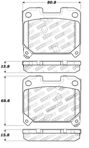 StopTech Performance 5/93-98 Toyota Supra Turbo Rear Brake Pads