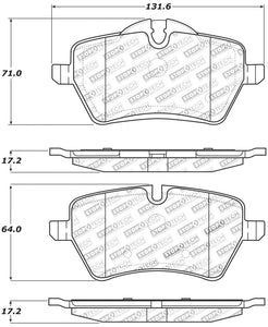 StopTech Performance 06-09 Mini Cooper/Cooper S Front Brake Pads