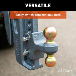 Curt Replacement Rebellion XD Adjustable Dual Ball 2in & 2-5/16in