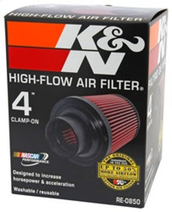 K&N Universal Air Filter (4in. Flange / 6in. Base OD / 4-5/8in. Top OD / 6in. Height)