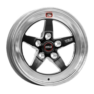 Weld S71 15x10.33 / 5x4.5 BP / 3.5in. BS Black Wheel (Low Pad) - Non-Beadlock