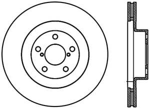 StopTech 02-10 Subaru WRX Slotted & Drilled Left Front Rotor (exc. STi)