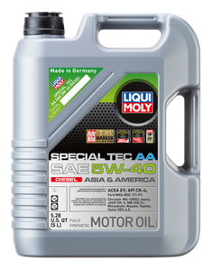 LIQUI MOLY 5L Special Tec AA Motor Oil SAE 5W40 Diesel