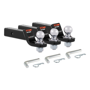 Curt Loaded Ball Mounts w/2in Balls (2in Shank 7500lbs 2in Drop 3-Pack)