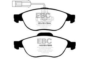 EBC 97-00 Alfa Romeo 156 1.8 Redstuff Front Brake Pads