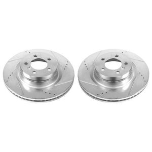 Power Stop 06-09 Land Rover Range Rover Front Evolution Drilled & Slotted Rotors - Pair