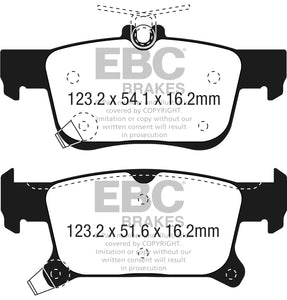 EBC 2016+ Buick Envision 2.0L Turbo Redstuff Rear Brake Pads