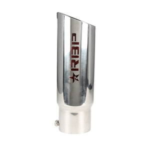 RBP RX-1 Polished Dual-Badged Exhaust Tip Inlet 5in. / Outlet 6in. / Length 18in. - Stainless Steel