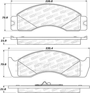 StopTech Sport Brake Pads w/Shims - Front