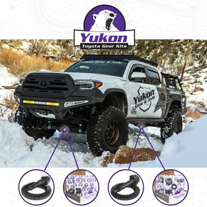 Yukon Ring & Pinion Gear Kit Front & Rear for Toyota 9.5/8R Diff (w/o Factory Locker) 5.29 Ratio