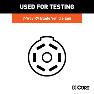 Curt 7-Way RV Blade Connector Tester (Packaged)