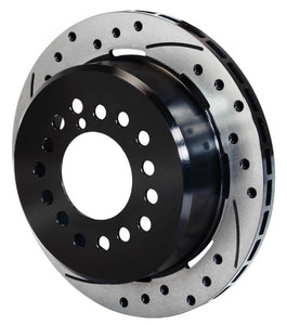 Wilwood Rotor-2.32in Offset-SRP-BLK-Drill-RH 11.00 x .810 - 5 Lug