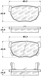 StopTech Performance 89-98 240SX Rear Brake Pads