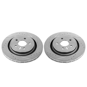 Power Stop 11-18 Volvo S60 Rear Evolution Drilled & Slotted Rotors - Pair