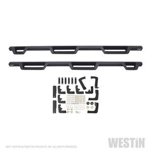 Westin 17-22 Ford F-250/350 Crew Cab 6.75ft Bed HDX Drop W2W Nerf Step Bars - Tex. Blk