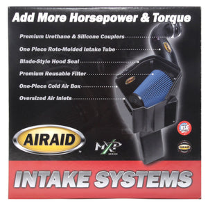 Airaid 10-13 Ford F-250 / F-350 Super Duty 6.2L CAD Intake System w/ Tube (Dry / Black Media)