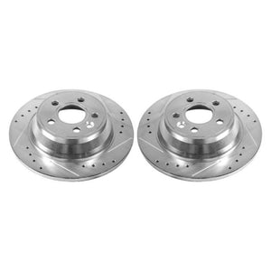 Power Stop 07-11 Volvo S80 Rear Evolution Drilled & Slotted Rotors - Pair