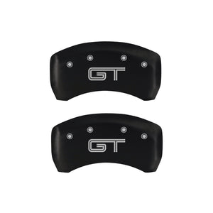 MGP Rear set 2 Caliper Covers Engraved Rear GT Red finish silver ch