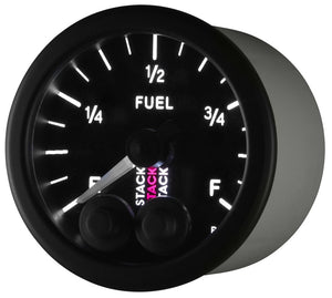 Autometer Stack 52mm 0-280 Ohm Programmable Pro-Control Fuel Level Gauge - Black