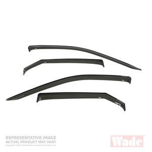 Westin 2001-2010 Chrysler PT Cruiser Wade Slim Wind Deflector 4pc - Smoke