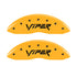 MGP 4 Caliper Covers Engraved Front & Rear Gen 2/Viper Yellow Finish Black Ch