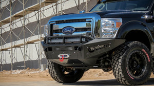 Addictive Desert Designs 11-16 Ford F-250 Super Duty HoneyBadger Front Bumper w/ Winch Mount