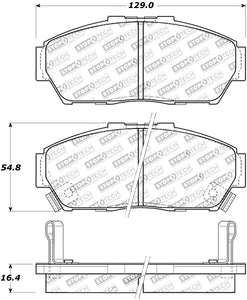 StopTech Street Touring 93-95 Honda Civic Coupe Front Brake Pads