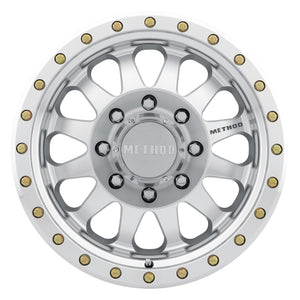 Method MR304 Double Standard 20x10 -18mm Offset 8x6.5 130.81mm CB Machined/Clear Coat Wheel