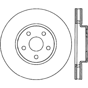 StopTech Sport Slotted (CRYO) 92-95 Toyota MR2 Front Right Slotted Rotor