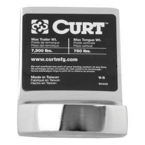 Curt Class 3 Ball Mount (2in Shank 7500lbs 2in Drop 7-1/2in Long Chrome)