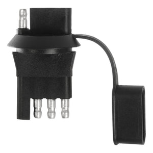 Curt 4-Way Flat License Plate Light Plug Adapter (Packaged)