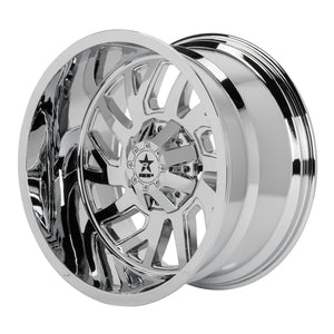 RBP 65R Glock 22x12 8x180 BP / 4.75 BS -44mm Offset 124.1mm CB (Hub Centric) Chrome Wheel