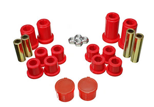 Energy Suspension 07-13 Chevrolet Silverado1500 4WD Front Control Arm Bushing Set - Red