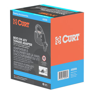 Curt Bolt-On ATV Tongue Adapter w/2in Receiver